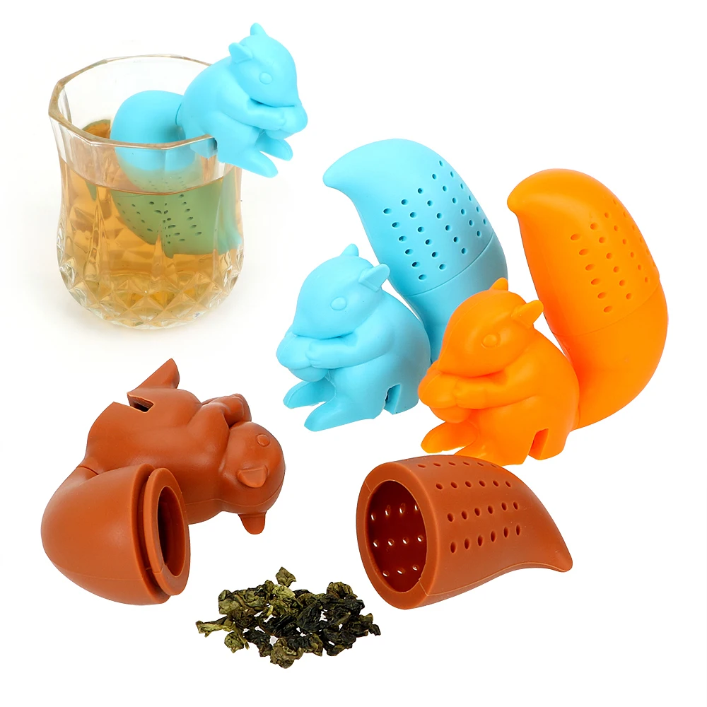 Squirrel Shape Silicone Tea Strainer Tea Accessories Empty Tea Bags Loose Leaf Filter Teaware Tea Infuser Kitchen Tools
Squirrel Shape Silicone Tea Strainer Tea Accessories Empty Tea Bags Loose Leaf Filter Teaware Tea Infuser Kitchen Tools