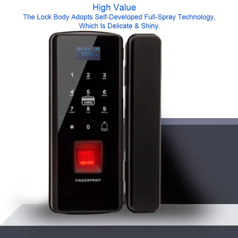 Glass Door Lock Electric Fingerprint Lock Electronic Digital Door Lock With Touch Keypad Smart Card Remote Control Office Home
Glass Door Lock Electric Fingerprint Lock Electronic Digital Door Lock With Touch Keypad Smart Card Remote Control Office Home