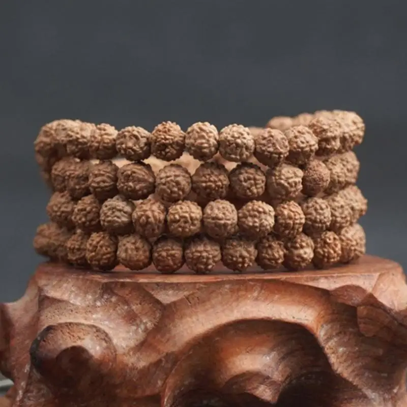 Men Bracelet Natural Rudraksha Japa Mala 108 +1 Bead Hindu Prayer Meditation Buddhist for Meditation Practice Bracelet #05
Men Bracelet Natural Rudraksha Japa Mala 108 +1 Bead Hindu Prayer Meditation Buddhist for Meditation Practice Bracelet #05