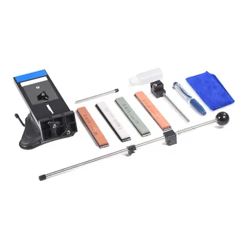 Kitchen Knife Sharpener Professional Fix-Angle Knife Sharpening System with 4 Whetstones Kitchen Sharpener Tool
Kitchen Knife Sharpener Professional Fix-Angle Knife Sharpening System with 4 Whetstones Kitchen Sharpener Tool