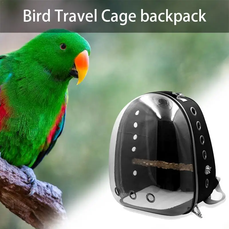 Bird Cage House Parrot Outing Backpack Breathable Transparent Space Capsule Travel Cage Vented Hole Design Portable Bird Nest
Bird Cage House Parrot Outing Backpack Breathable Transparent Space Capsule Travel Cage Vented Hole Design Portable Bird Nest