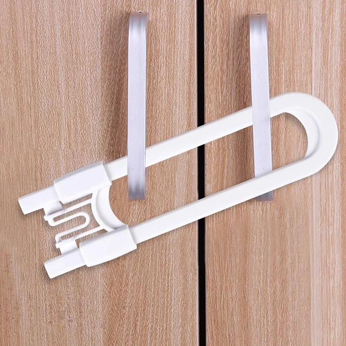 2pcs U-Type Child Safety Cabinet High Strength Lock Anti-Pinch Hand Anti-Opening Cabinet Double Door Lock Baby Safety Product #3
2pcs U-Type Child Safety Cabinet High Strength Lock Anti-Pinch Hand Anti-Opening Cabinet Double Door Lock Baby Safety Product #3