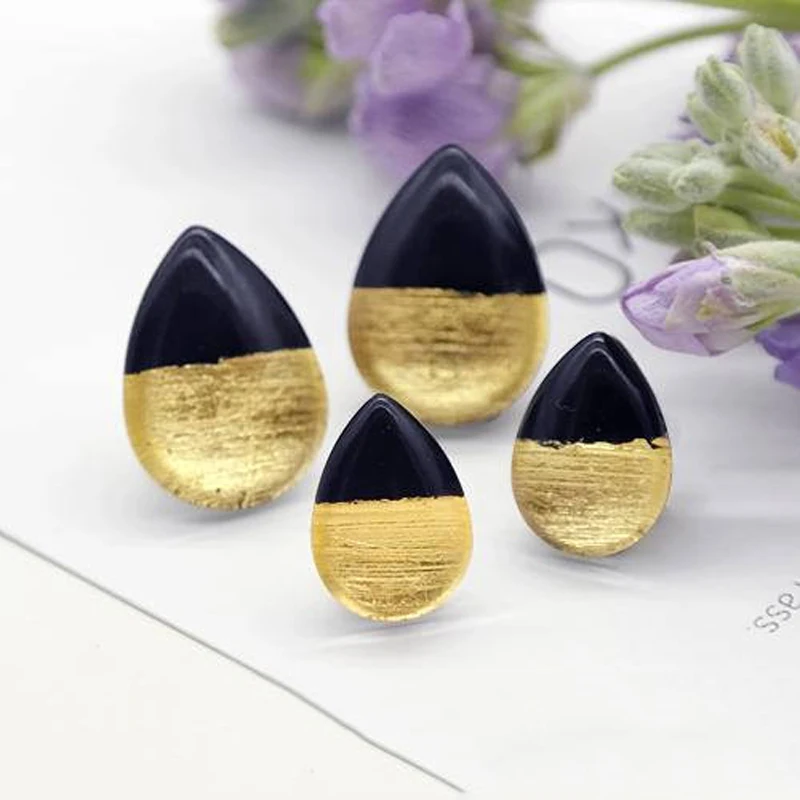 Handmade Jewelry Supplies Beads Black Gold Foil Photo Teardrop Glass Cabochon For DIY Earring Necklace Ring TFG15-G 4
Handmade Jewelry Supplies Beads Black Gold Foil Photo Teardrop Glass Cabochon For DIY Earring Necklace Ring TFG15-G 4