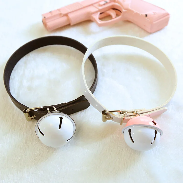 Lolita style cat lady cosplay PUNK Wind Leatherwear Collar Bell Offbeat Taste Shackles Necklace
Lolita style cat lady cosplay PUNK Wind Leatherwear Collar Bell Offbeat Taste Shackles Necklace