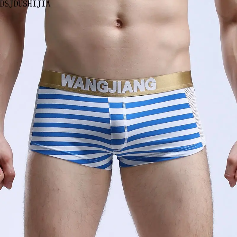 Men Boxers Underwear Cotton Striped Shorts Pouch Trunks Mesh Hollow Out Underwear Patchwork Boxers Breathable Underpants S-XL
Men Boxers Underwear Cotton Striped Shorts Pouch Trunks Mesh Hollow Out Underwear Patchwork Boxers Breathable Underpants S-XL
