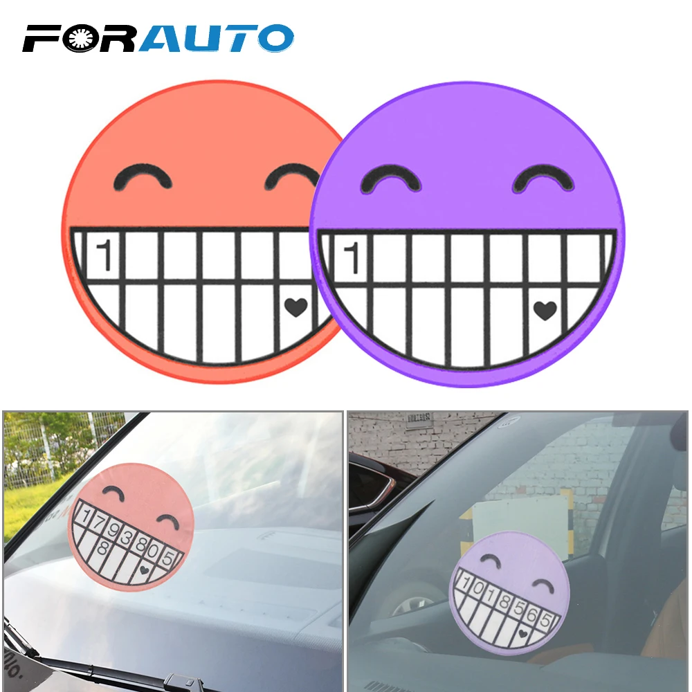 FORAUTO Car Temporary Parking Card Car Sticker Emoji Cartoon Smile Face Digital Puzzle Telephone Number Plates Car-styling
FORAUTO Car Temporary Parking Card Car Sticker Emoji Cartoon Smile Face Digital Puzzle Telephone Number Plates Car-styling