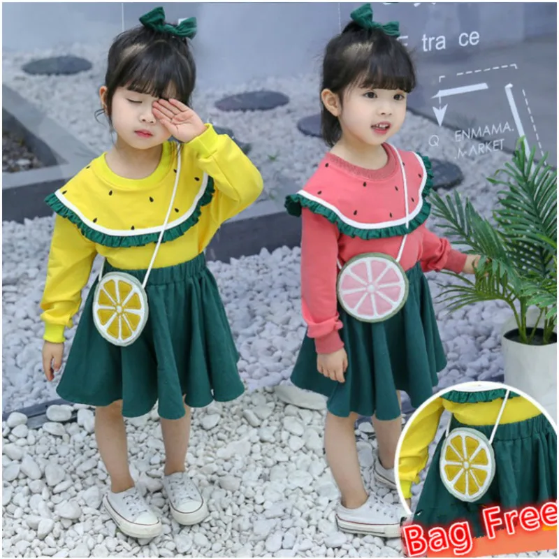 Cute Toddler Girl Clothing Sets Kids 2019 Spring Autumn Children Watermelon Lemon Print Hoodies + Skirt 2pcs Set Tracksuits
Cute Toddler Girl Clothing Sets Kids 2019 Spring Autumn Children Watermelon Lemon Print Hoodies + Skirt 2pcs Set Tracksuits