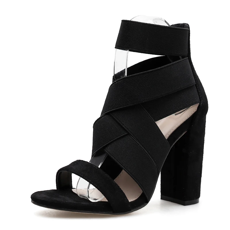 New 2019 Women Sandals Fashion Gladiator Sandals High Heels Open Toe Ankle Strap Elastic Band Shoes Pumps Black Sandals
New 2019 Women Sandals Fashion Gladiator Sandals High Heels Open Toe Ankle Strap Elastic Band Shoes Pumps Black Sandals
