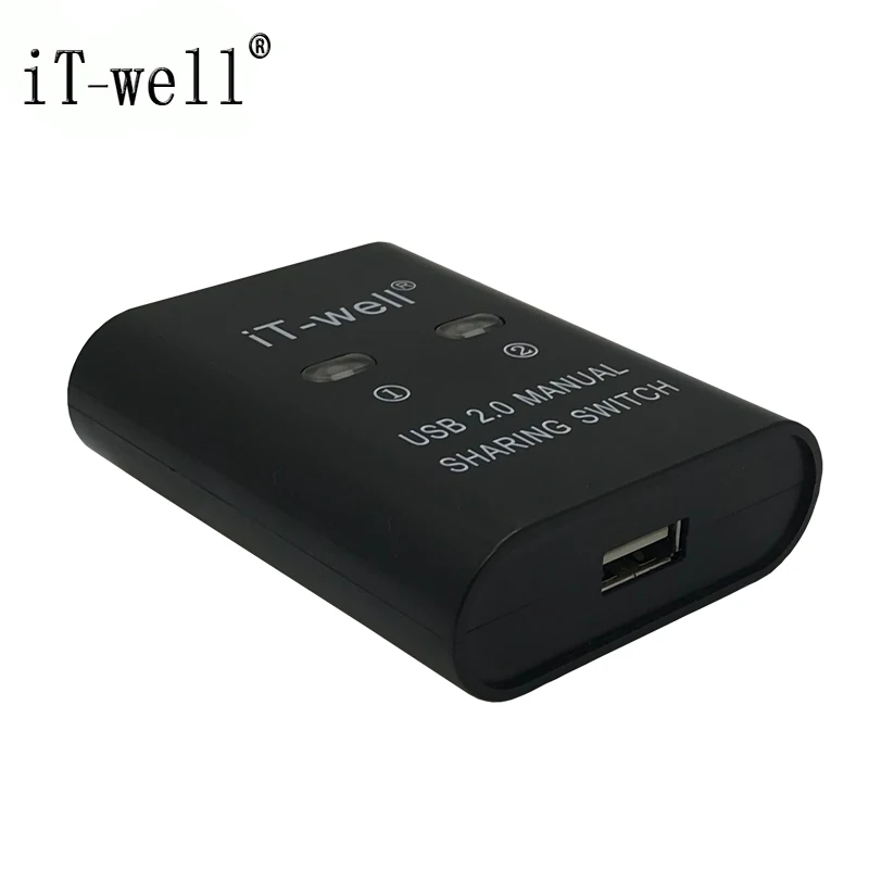 iT-well USB 2.0 Hub 2 Port HUB Manual Sharing Switch Adapter Box Per Scanner Stampante 2 computers share a printer IT-202MU
iT-well USB 2.0 Hub 2 Port HUB Manual Sharing Switch Adapter Box Per Scanner Stampante 2 computers share a printer IT-202MU