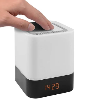 Touch-Control Bedside Lamp with Wireless Bluetooth Speaker, Table Alarm Clock Bluetooth with Changing Led Night Light, Radio M
Touch-Control Bedside Lamp with Wireless Bluetooth Speaker, Table Alarm Clock Bluetooth with Changing Led Night Light, Radio M