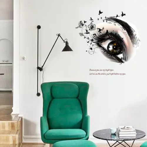 Beauty Women Lady Big Eye Wall Stickers Salon Barbershop Room Decor Decal Mural Art Removable DIY
Beauty Women Lady Big Eye Wall Stickers Salon Barbershop Room Decor Decal Mural Art Removable DIY