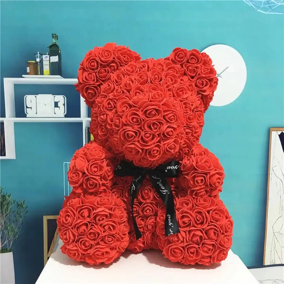 mini bear of roses present for kids wedding party decoration