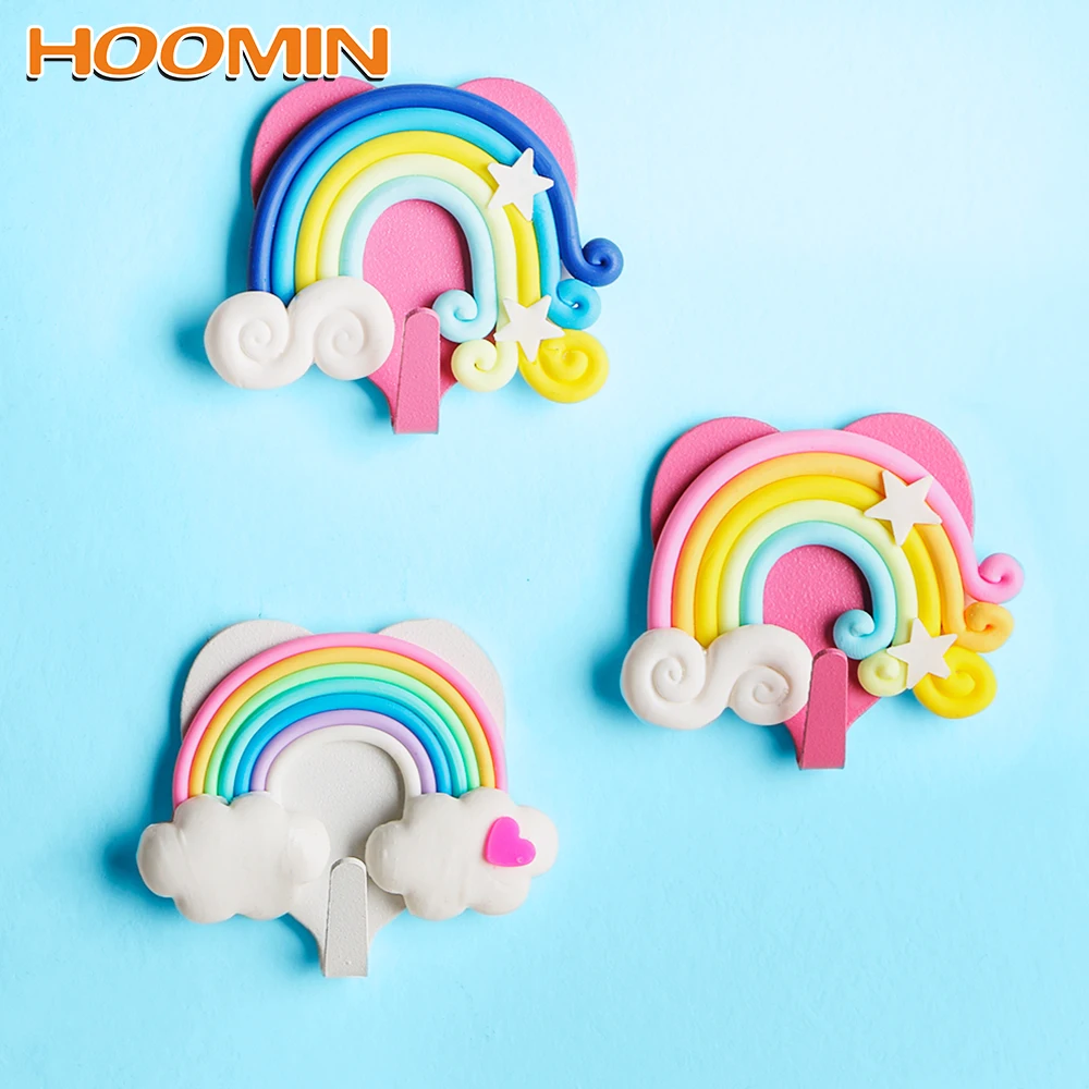 HOOMIN Cute Fantasy Rainbow Shape Bedroom Decor Hooks Wall Hooks Strong Suction Self Adhesive Wall Coat Keys Bags Clothes Hanger
HOOMIN Cute Fantasy Rainbow Shape Bedroom Decor Hooks Wall Hooks Strong Suction Self Adhesive Wall Coat Keys Bags Clothes Hanger