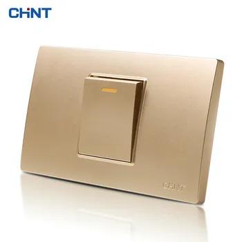CHINT 118 Type Wall Switch NEW5D Steel Frame Champagne Hyun Golden One Position One Gang Two Way Switch Panel
CHINT 118 Type Wall Switch NEW5D Steel Frame Champagne Hyun Golden One Position One Gang Two Way Switch Panel