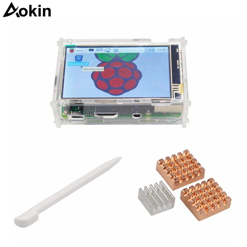 Aokin For Raspberry Pi Case Heat Sink Transparent Case For Raspberry Pi 3/2 With 3.5"lcd Touch Screen Display
Aokin For Raspberry Pi Case Heat Sink Transparent Case For Raspberry Pi 3/2 With 3.5"lcd Touch Screen Display