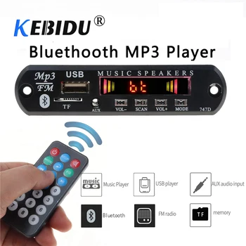 KEBIDU Color Screen Bluetooth MP3 WMA Decoder Board MP3 Player Car Accessories Audio Support TF FM Radio Module 5V 12V for DIY
KEBIDU Color Screen Bluetooth MP3 WMA Decoder Board MP3 Player Car Accessories Audio Support TF FM Radio Module 5V 12V for DIY