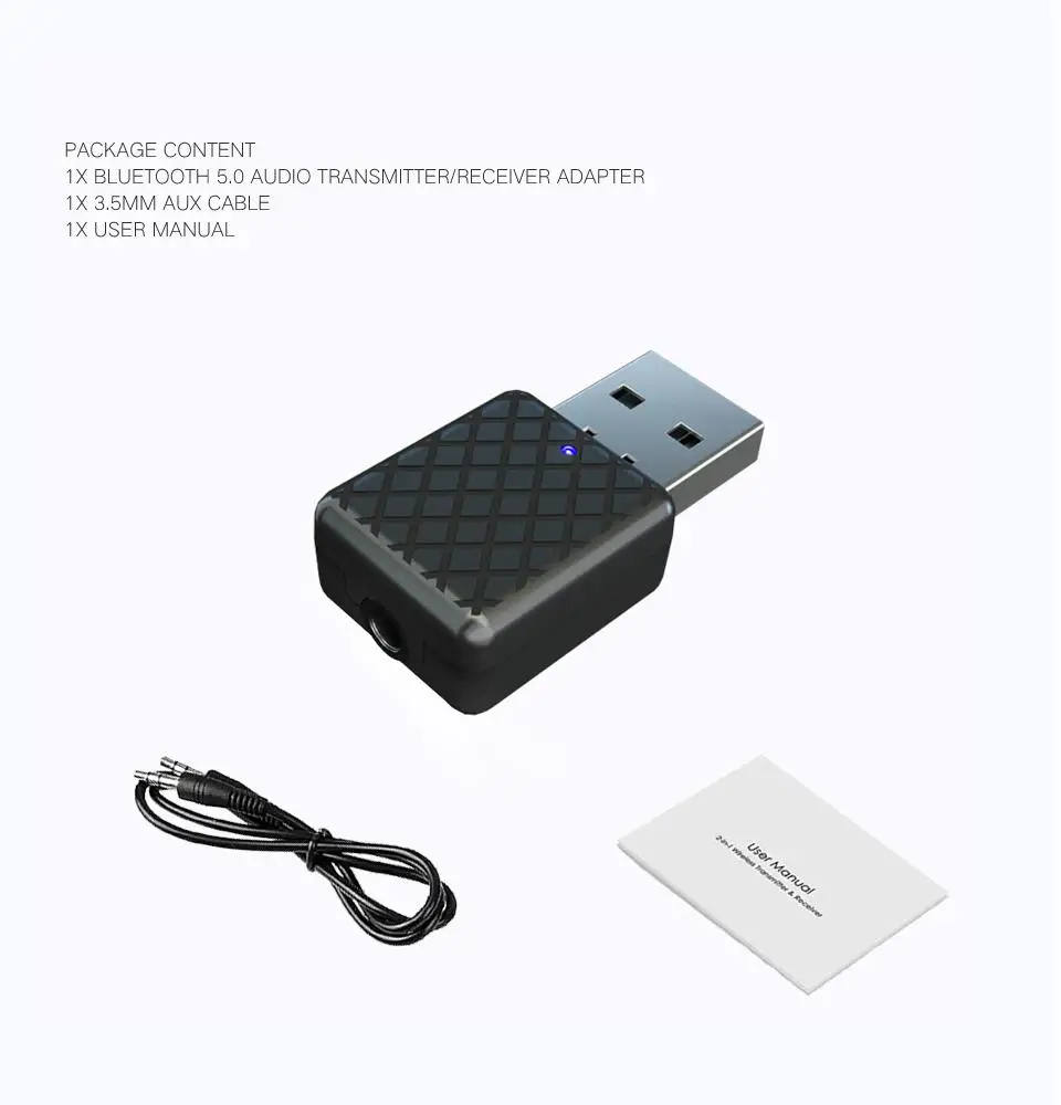 Mini 3.5mm AUX Stereo Wireless Bluetooth Adapter for Car Music Transmitter for TV Bluetooth 5.0 Transmitter Receiver r60
Mini 3.5mm AUX Stereo Wireless Bluetooth Adapter for Car Music Transmitter for TV Bluetooth 5.0 Transmitter Receiver r60