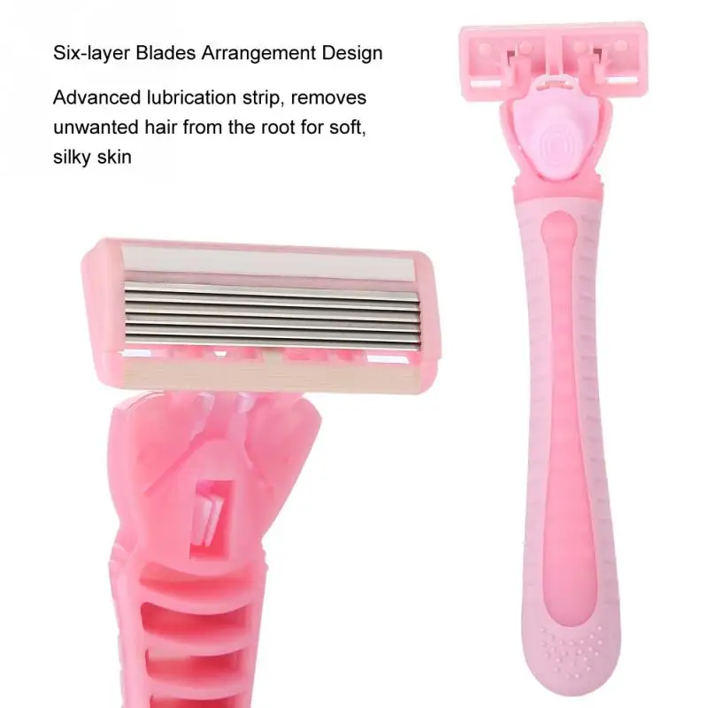 6 Layers Stainless Steel Six-layer Safety Barber Blades Razor Women Female Manual Body Epilator machine for shaving Hair Removal
6 Layers Stainless Steel Six-layer Safety Barber Blades Razor Women Female Manual Body Epilator machine for shaving Hair Removal