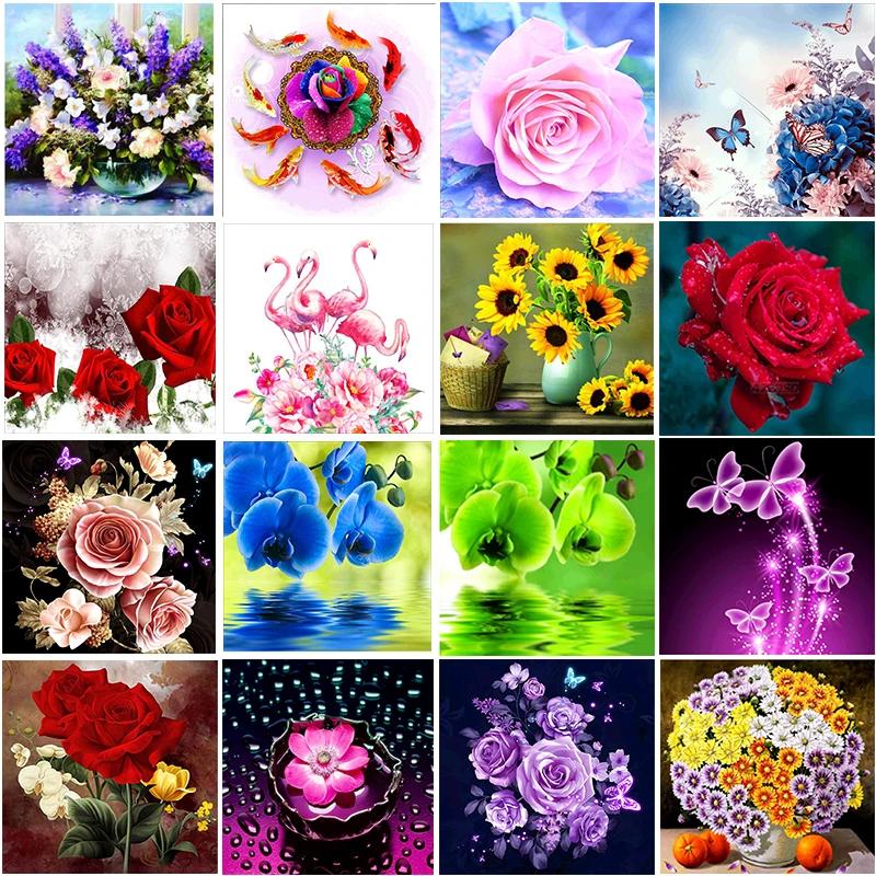 DIY Flowers Diamond Painnting full round diy painting kits diamond painting Cross Stitch Kits Mosaic Handicrafts
DIY Flowers Diamond Painnting full round diy painting kits diamond painting Cross Stitch Kits Mosaic Handicrafts