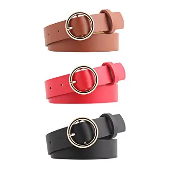 Fashion Women leather belt Newest Round buckle belts female leisure jeans wild without pin metal buckle Women strap belt
Fashion Women leather belt Newest Round buckle belts female leisure jeans wild without pin metal buckle Women strap belt