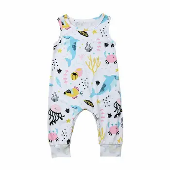 Cartoon Dolphin Sea Animal Print Newborn Infant Baby Boy Girl Clothes Kids Sleeveless Romper Jumpsuit Trousers Cotton Outfit
Cartoon Dolphin Sea Animal Print Newborn Infant Baby Boy Girl Clothes Kids Sleeveless Romper Jumpsuit Trousers Cotton Outfit
