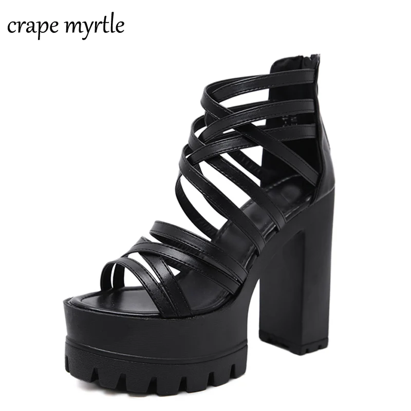 chunky heel summer punk Shoes Woman Platform Sandals women footwear Summer Black Extreme High Heels Fashion Buckle Sexy YMA693
chunky heel summer punk Shoes Woman Platform Sandals women footwear Summer Black Extreme High Heels Fashion Buckle Sexy YMA693