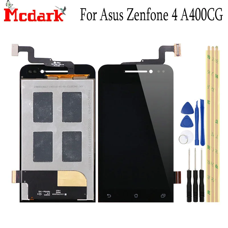 Mcdark для Asus Zenfone 4 A400CG Сменные аксессуары ЖК дисплей + сенсорный экран телефон с