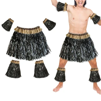 5pcs Hawaiian Fancy Grass Skirt Set Arm And Leg Bands Costume Elastic Costume Party Accessory
5pcs Hawaiian Fancy Grass Skirt Set Arm And Leg Bands Costume Elastic Costume Party Accessory
