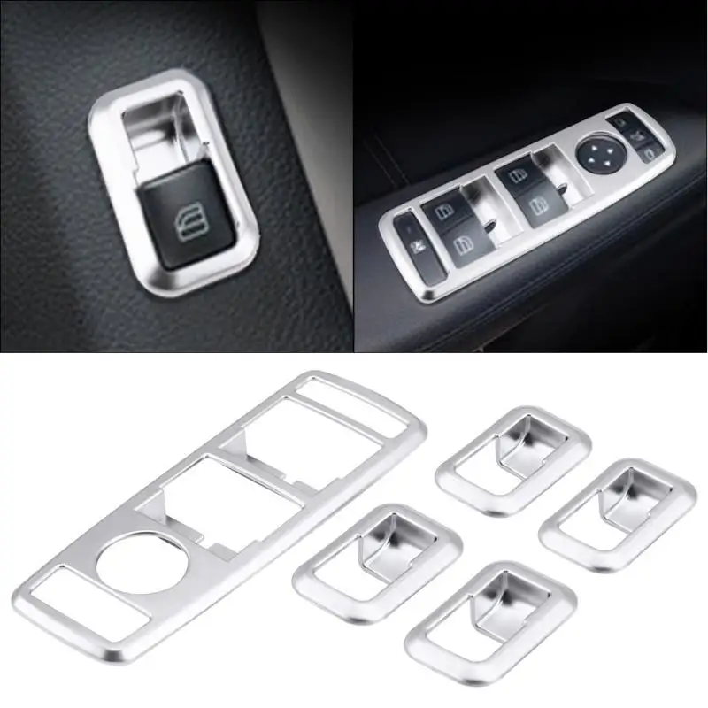 5pc Car Window Button Cover Window Switch Button Trim Cover Chrome for Mercedes Benz A B C(W204) E(W212) GLA GLK GL GLE-class
5pc Car Window Button Cover Window Switch Button Trim Cover Chrome for Mercedes Benz A B C(W204) E(W212) GLA GLK GL GLE-class
