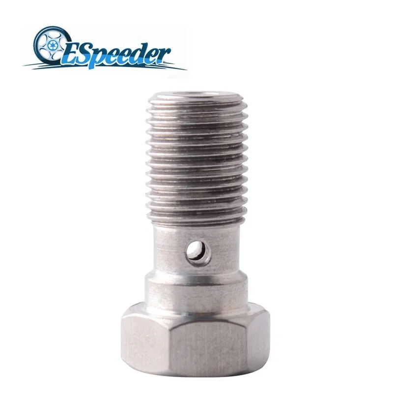 ESPEEDER M10x1.0 Banjo Bolt Fittings PTFE/Teflon Brake Hose Line Fitting Adapter 25mm Metric Brake Adaptor Stainless Steel
ESPEEDER M10x1.0 Banjo Bolt Fittings PTFE/Teflon Brake Hose Line Fitting Adapter 25mm Metric Brake Adaptor Stainless Steel
