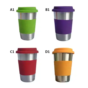 New Single Wall Stainless Steel Cup With Silicone Lids Water Coffee Non-slip Sleeves Mug Milk Tea Dinking Cup Solid Color
New Single Wall Stainless Steel Cup With Silicone Lids Water Coffee Non-slip Sleeves Mug Milk Tea Dinking Cup Solid Color