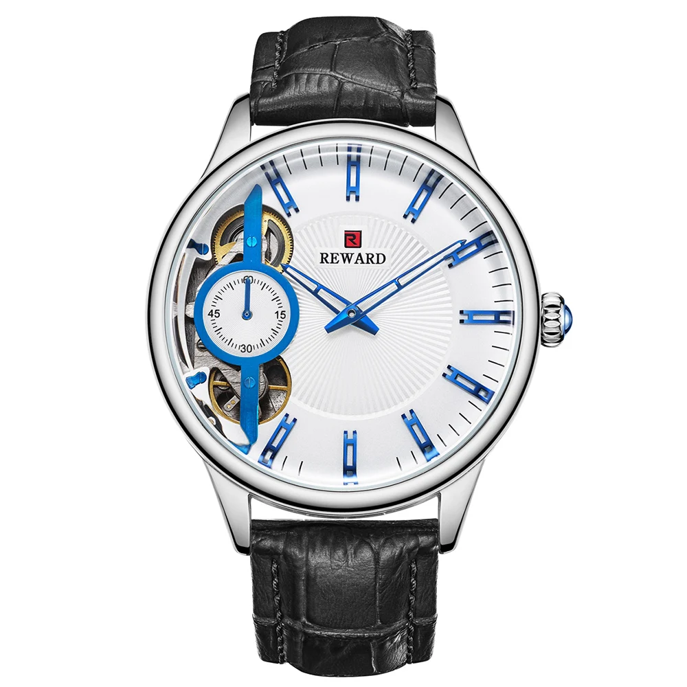 REWARD RD63091M Men'S Automatic Mechanical Watch Small Seconds Belt With Box Waterproof Sport Watches Relogio Masculino 2019
REWARD RD63091M Men'S Automatic Mechanical Watch Small Seconds Belt With Box Waterproof Sport Watches Relogio Masculino 2019