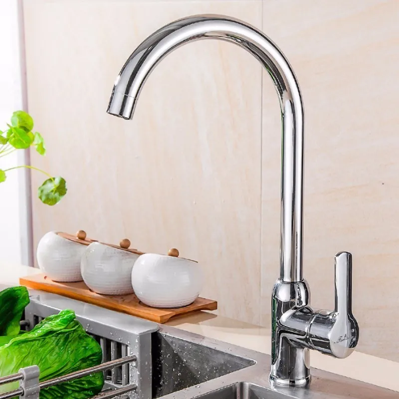 Sanitary ware copper hot and cold faucet kitchen sink large curved pipe faucet rotating
Sanitary ware copper hot and cold faucet kitchen sink large curved pipe faucet rotating