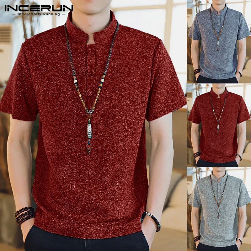 Ethnic Tunic Vintage Casual Shirt Dress Men Shirt Social Tee Man Tops Masculina Chemise Stand Collar Camisa Undertunic Blouse
Ethnic Tunic Vintage Casual Shirt Dress Men Shirt Social Tee Man Tops Masculina Chemise Stand Collar Camisa Undertunic Blouse