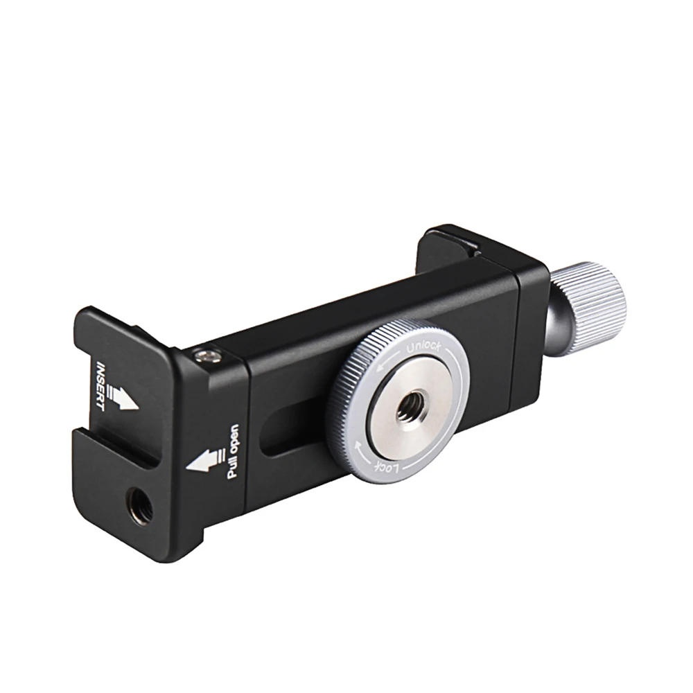 Andoer Smartphone Clamp Clip with 1/4 Inch Screw Hole Cold Shoe Mount for iPhone X/XS/8P Phone Holder Bracket Stand
Andoer Smartphone Clamp Clip with 1/4 Inch Screw Hole Cold Shoe Mount for iPhone X/XS/8P Phone Holder Bracket Stand