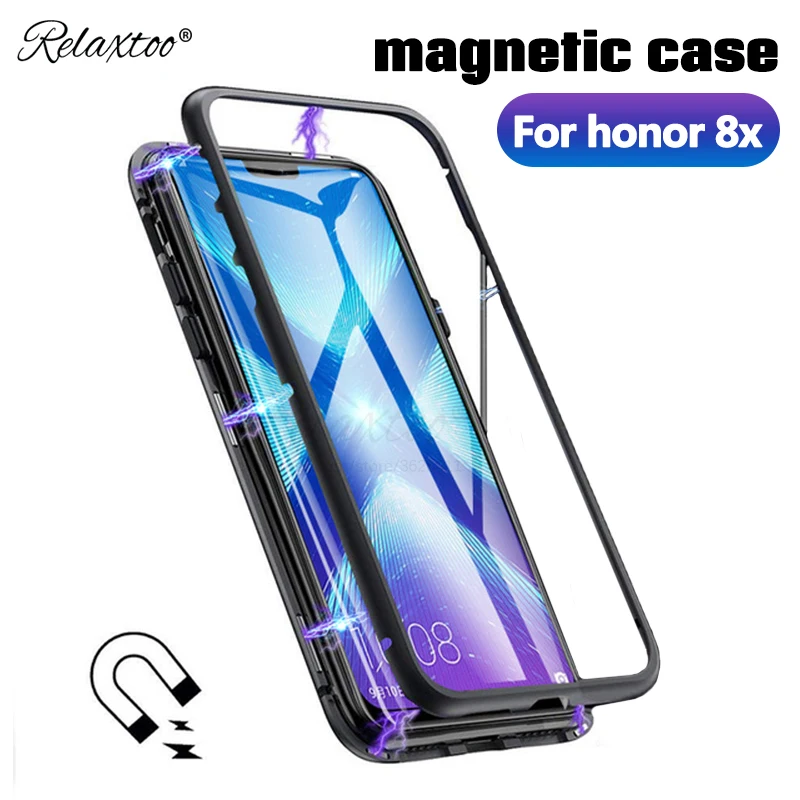 aluminum Metal Magnetic Adsorption Flip phone Case For huawei honor 8x Tempered Glass Case honor hono honr 8x 8 x x8 cover couqe
aluminum Metal Magnetic Adsorption Flip phone Case For huawei honor 8x Tempered Glass Case honor hono honr 8x 8 x x8 cover couqe