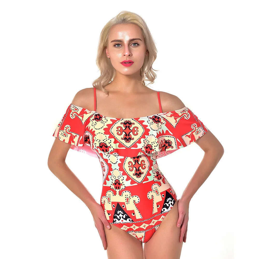 Women Bathing Suit A Piece Of Lotus Leaf Paded Melted Badmode Sexy Bikini Swim Suit Push Up 2019 Female Beach XL Swimming Suits
Women Bathing Suit A Piece Of Lotus Leaf Paded Melted Badmode Sexy Bikini Swim Suit Push Up 2019 Female Beach XL Swimming Suits