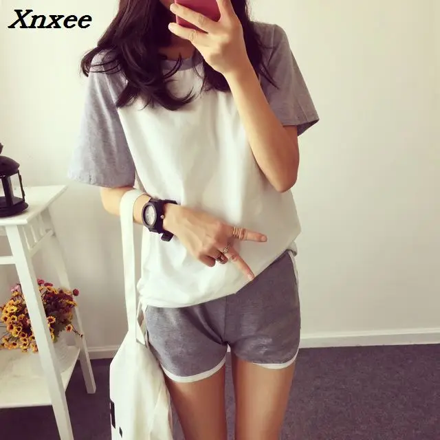 Two pieces sets summer sets for women 2018 tracksuit cotton casual short sleeve t-shirt + shorts suits sweatshirt summer suits
Two pieces sets summer sets for women 2018 tracksuit cotton casual short sleeve t-shirt + shorts suits sweatshirt summer suits