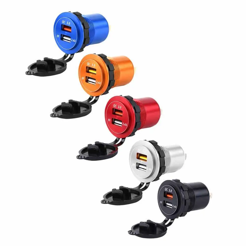 Waterproof Dual USB3.0 QC Fast Charger with voltmeter for DC 12V-24V Car Boat Mobile automobiles araba aksesuar New
Waterproof Dual USB3.0 QC Fast Charger with voltmeter for DC 12V-24V Car Boat Mobile automobiles araba aksesuar New