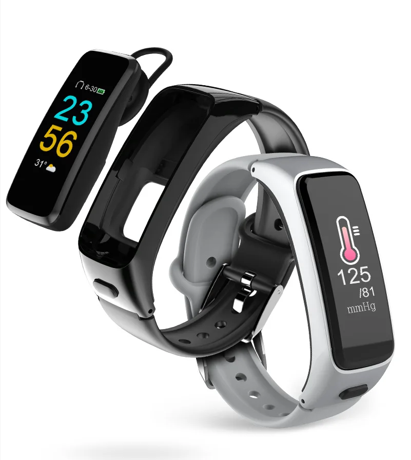 Bakeey BY51 Smart Bracelet Making Call Weather Push HR Blood Pressure Oxygen Monitor Sport Modes Earphone Smart Watch Band
Bakeey BY51 Smart Bracelet Making Call Weather Push HR Blood Pressure Oxygen Monitor Sport Modes Earphone Smart Watch Band