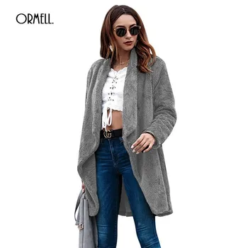 ORMELL Loose Fashion Women Long Coat 2018 Autumn Winter New Arrivals Womens Coats Luxury Warm Streetwear Overcoat
ORMELL Loose Fashion Women Long Coat 2018 Autumn Winter New Arrivals Womens Coats Luxury Warm Streetwear Overcoat