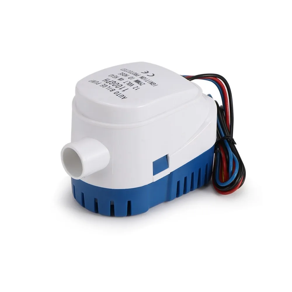 

600GPH 750GPH 1100GPH Automatic Boat Bilge Pump 12v 24v Auto Water Pump Submersible DC 12 24 Volt Motor Seaplane Homes Houseboat