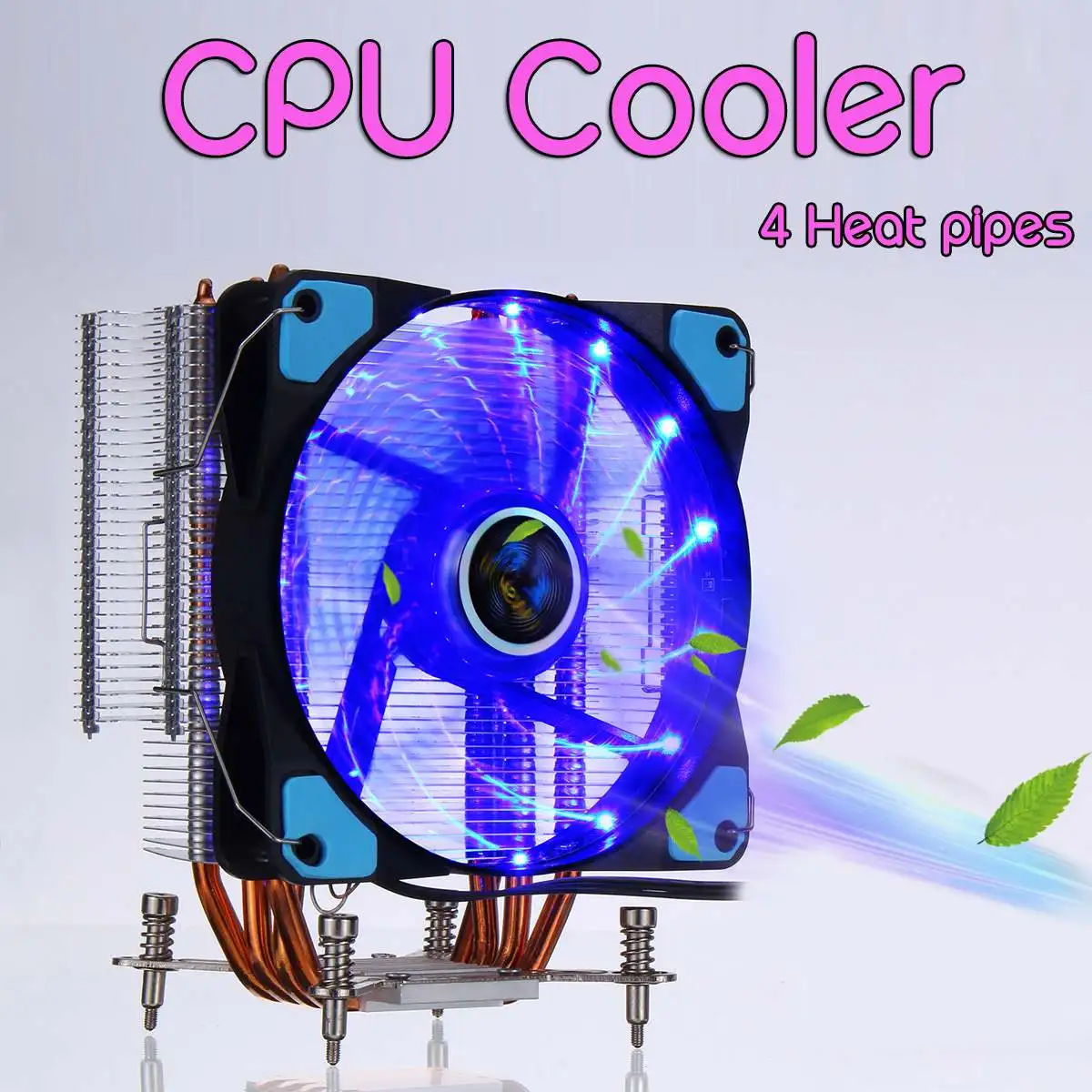 12cm LED RGB Cooling Fan 4 Heatpipes CPU Cooler Radiator Heatsink for Intel LGA 775/1150/1151/1155/1156/1366 with Backboard
12cm LED RGB Cooling Fan 4 Heatpipes CPU Cooler Radiator Heatsink for Intel LGA 775/1150/1151/1155/1156/1366 with Backboard