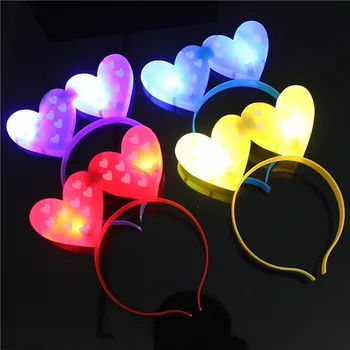 2019 New Double Love Heart LED Flashing Headband Women Girls Blinking Hairband Headwear Birthday Glow Party Supplies
2019 New Double Love Heart LED Flashing Headband Women Girls Blinking Hairband Headwear Birthday Glow Party Supplies