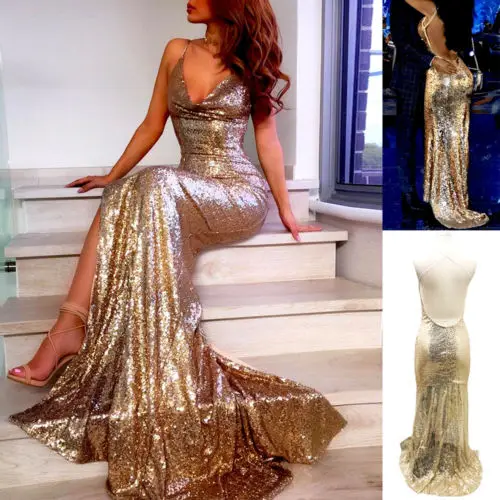 2019 Sexy Gold Maxi Dress Women Sequin Long Maxi Sleeveless Dress Evening Party Club Deep V Dress Gown Summer Lady Dress
2019 Sexy Gold Maxi Dress Women Sequin Long Maxi Sleeveless Dress Evening Party Club Deep V Dress Gown Summer Lady Dress