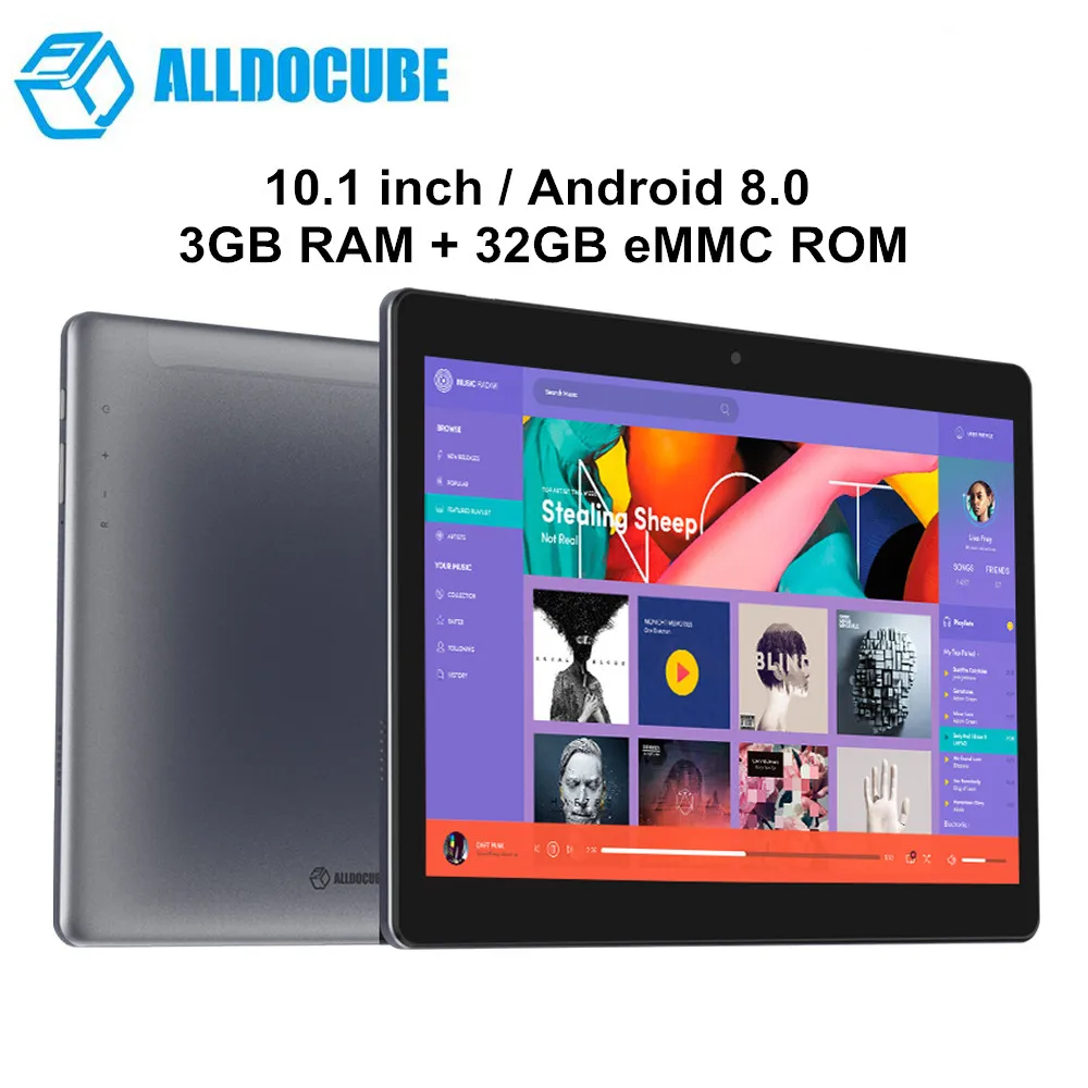 

Original ALLDOCUBE M5S 4G Phablet Tablet PC Android 8.0 10.1'' MTK X20 Deca Core Tablet 3GB 32GB WiFi Dual SIM Card 5MP Camera