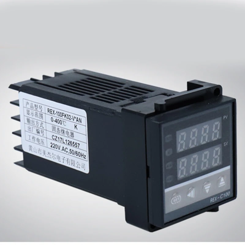 Dual Display PID Digital Temperature Controller REX-C100 + K Thermocouple SSR Outputwith 1m Wire
Dual Display PID Digital Temperature Controller REX-C100 + K Thermocouple SSR Outputwith 1m Wire