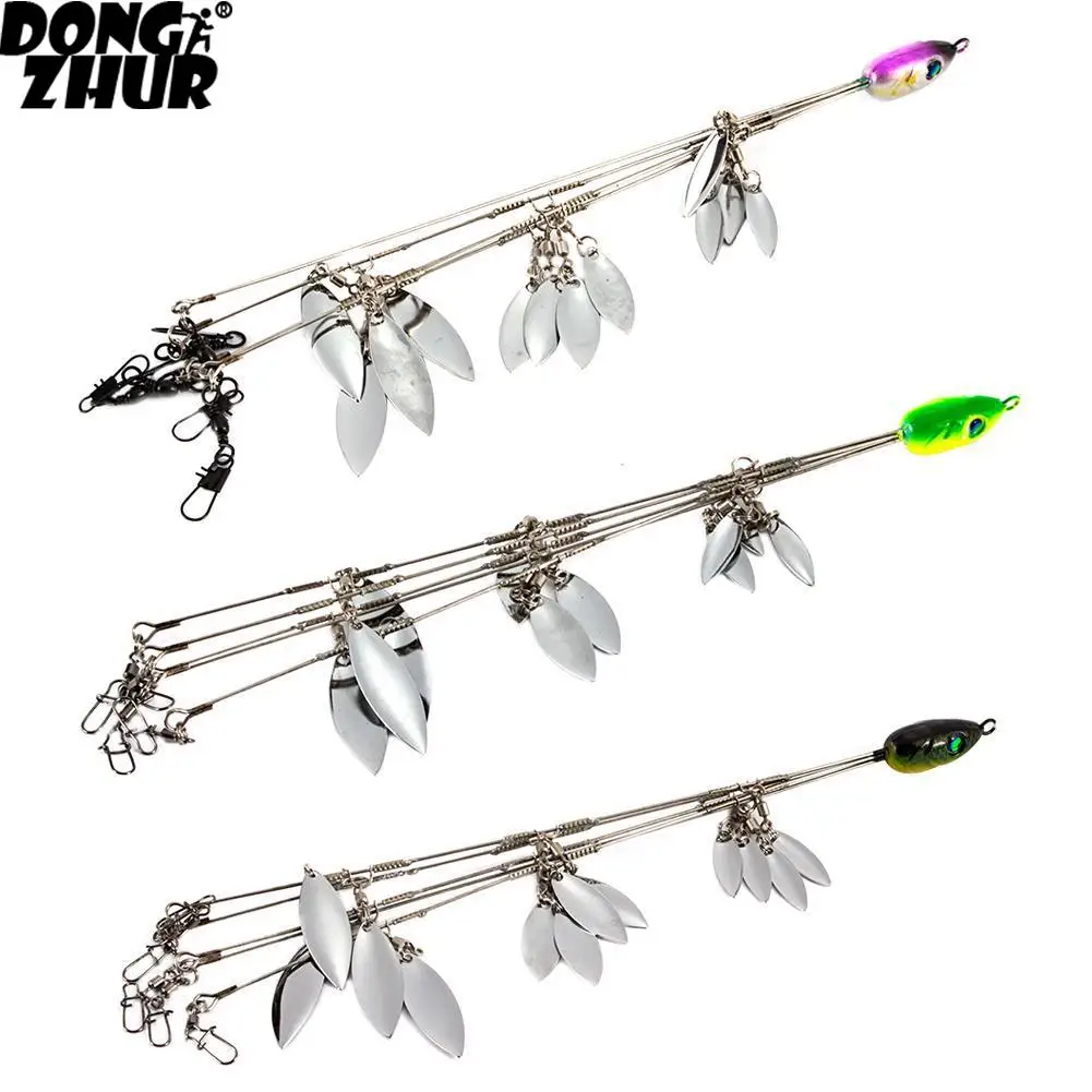 

Umbrella Fishing lure Rig 5 Arms Alabama Rig Head Swimming Bait Bass with Swivel Snap Connector Minnow Fishing Group Lure Extend