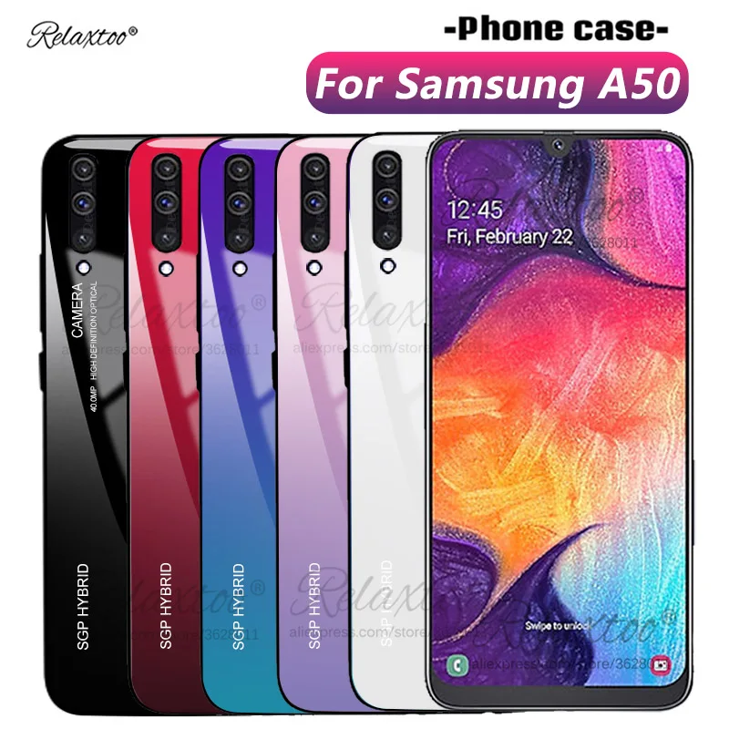 Gradient Tempered Glass Case For Samsung Galaxy A50 Phone Case For Samsung A50 A505F Silicon Couqe bumper A 50 A505 housing capa
Gradient Tempered Glass Case For Samsung Galaxy A50 Phone Case For Samsung A50 A505F Silicon Couqe bumper A 50 A505 housing capa