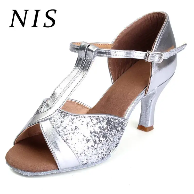NIS Peep Toe Women Sandals Shoes Woman Buckle Ankle Strap 7cm High Heels Latin Tango Salsa Tango Dance Stilettos Sparkly Shoes
NIS Peep Toe Women Sandals Shoes Woman Buckle Ankle Strap 7cm High Heels Latin Tango Salsa Tango Dance Stilettos Sparkly Shoes